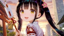 都心の神社とルーサーバーガー