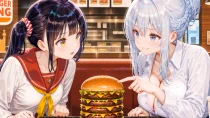 カレーとハンバーガー